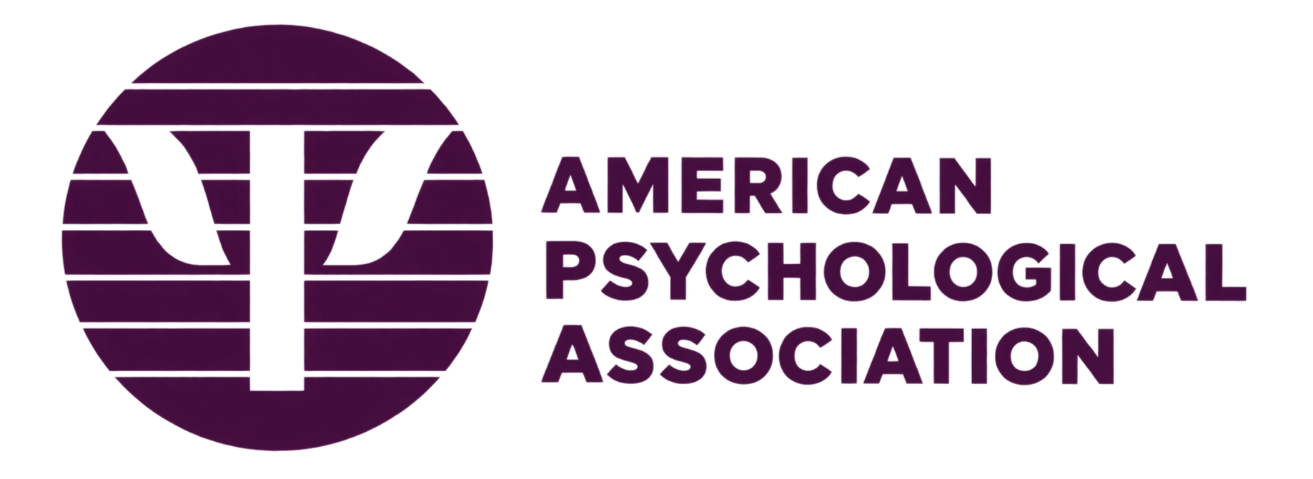 American Psychological Association logo with purple globe icon and bold text