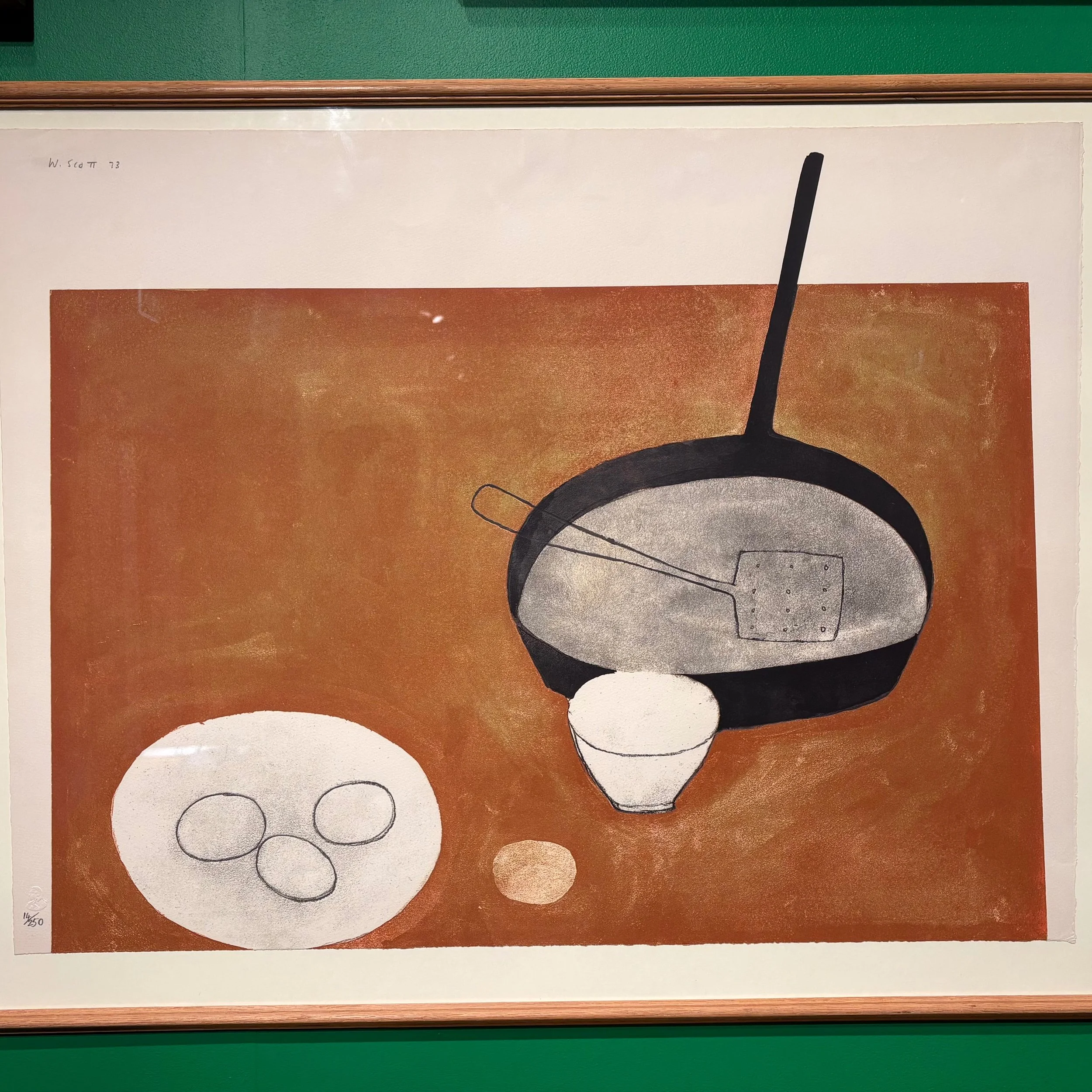 If you have a spare time in Cheltenham, I can recommend seeing Art of Looking from Dutch Masters to Modern Britain exhibition at @thewisonchelt. 

Works by 
William Scott- Still Life with Frying Pan and Eggs 1973 
Graham Sutherland- Devastion, House 
