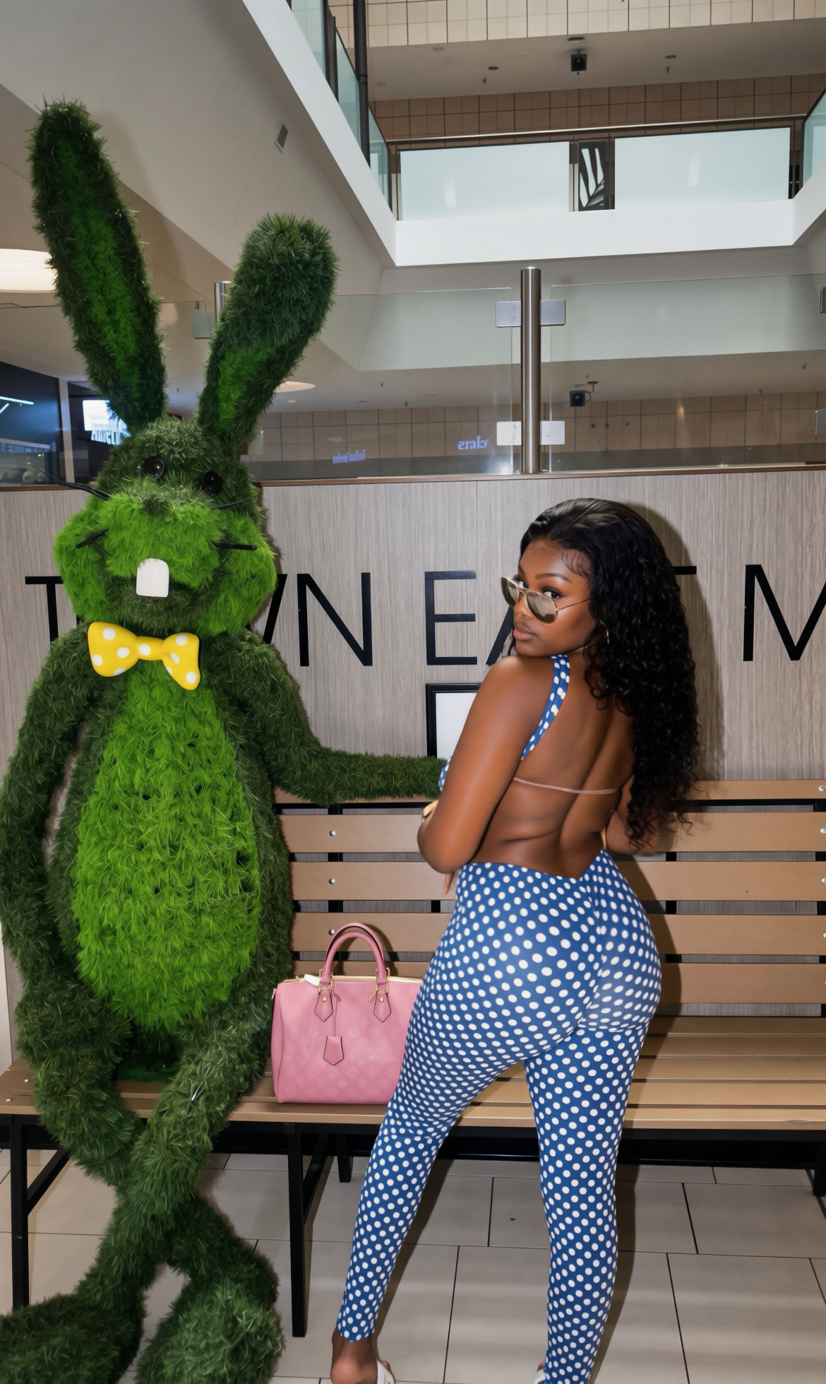 Polka Dot Print Sleeveless Strapless Backless Pants Set