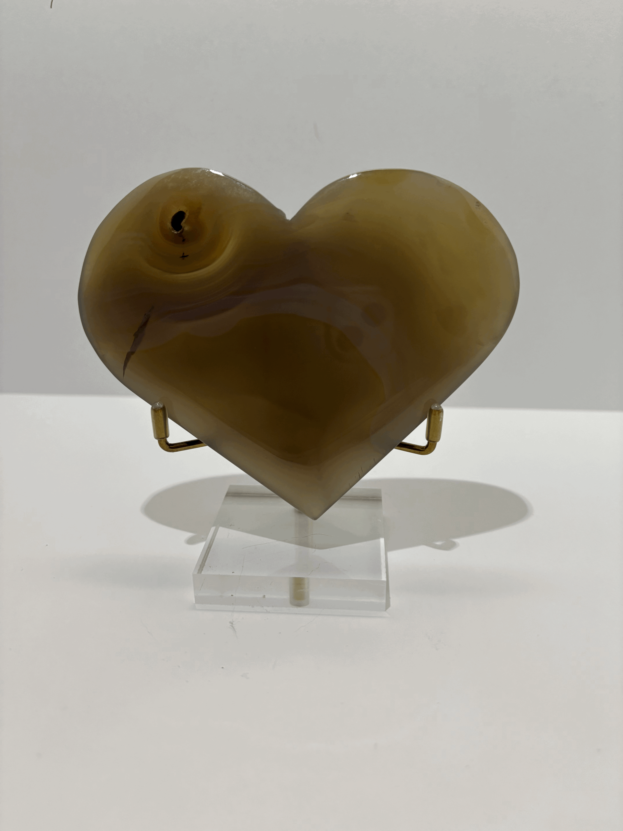 Crystal Agate Heart