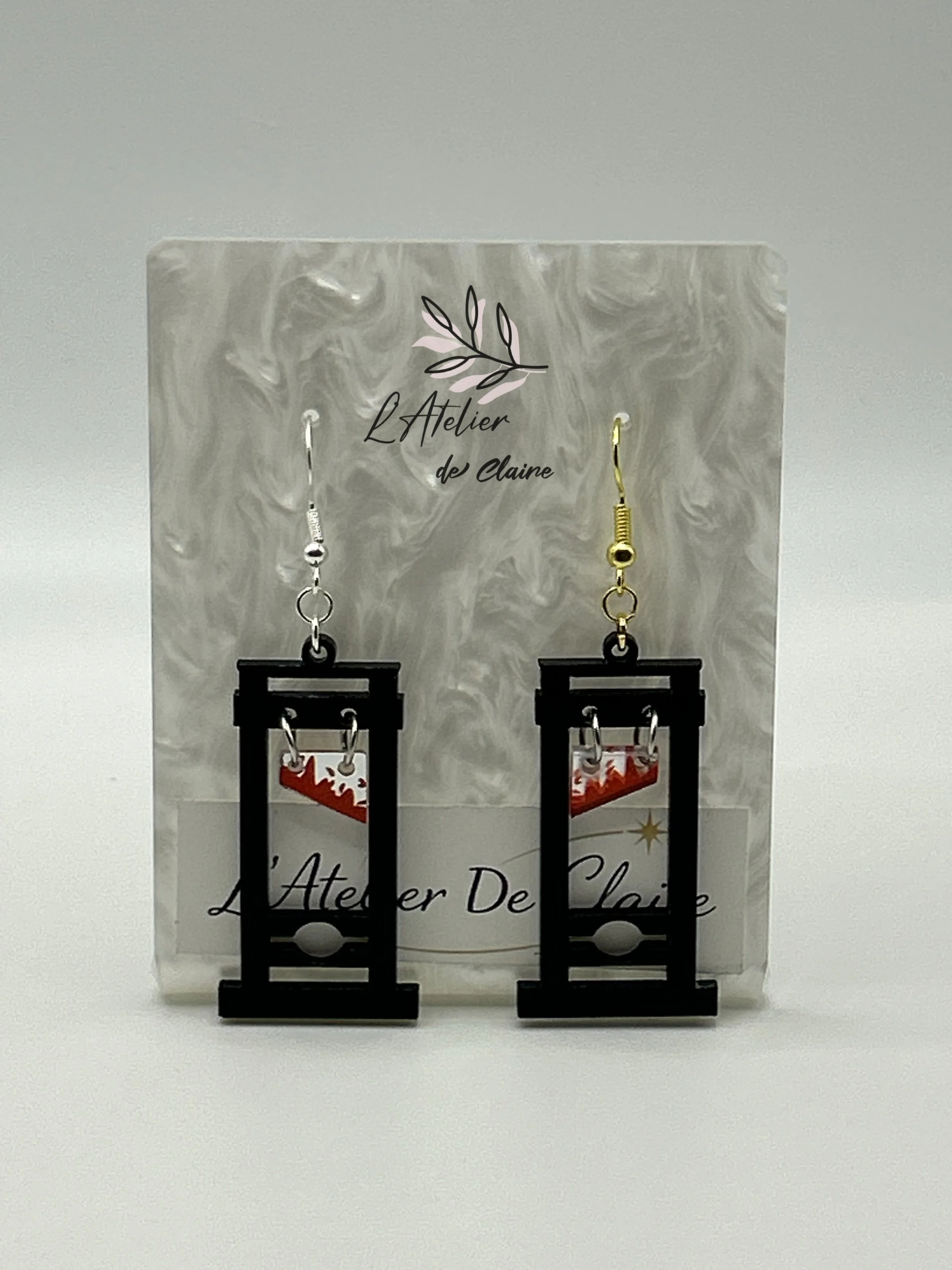 Guillotine handmade earrings
