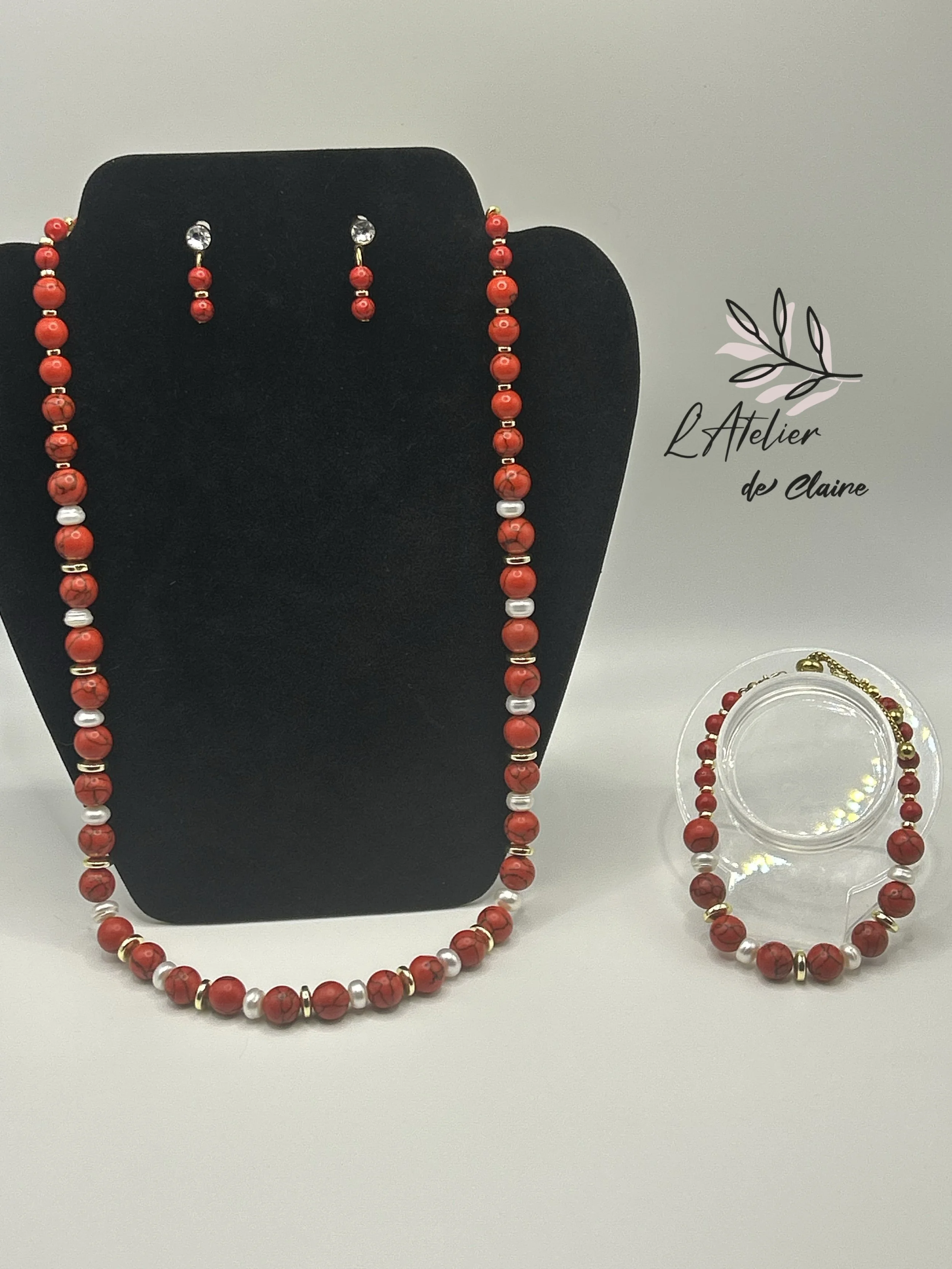 Candy Cane Elegance Jewellery set