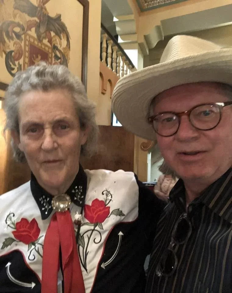 Temple Grandin with Friends of Temple Grandin co-founder Gregg Albracht.