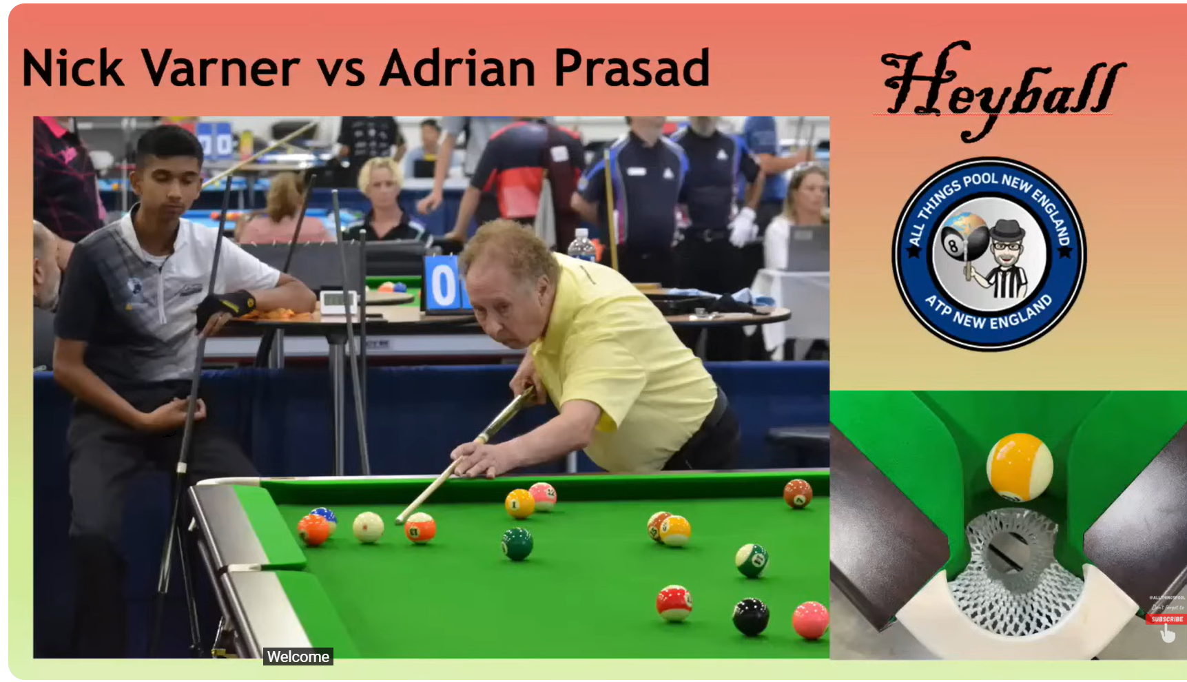 76 year old Nick Varner takes on 16 year old Adrian Prasad in Heyball.