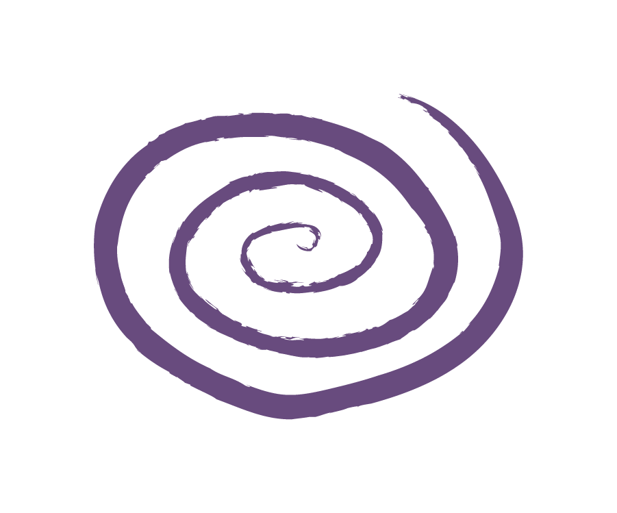 Holly Lothian's logo, which is an irregular shaped spiral.