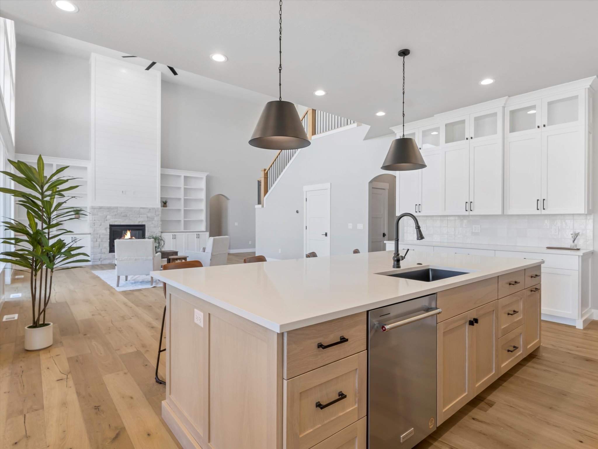 New construction Lehi home, brand new kitchen with upgraded features and appliances