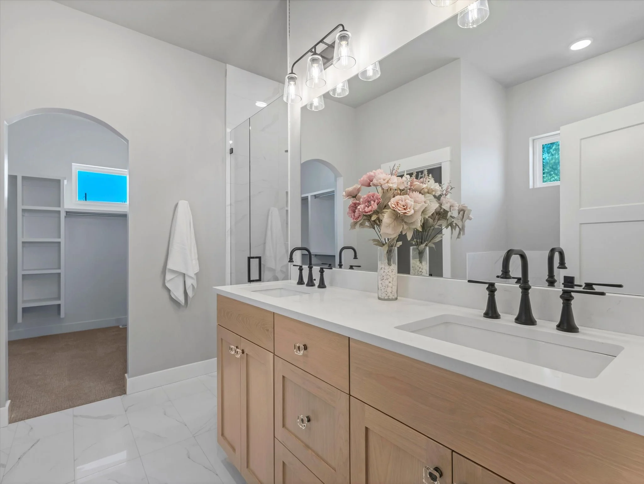 New construction Lehi home, updated primary bathroom