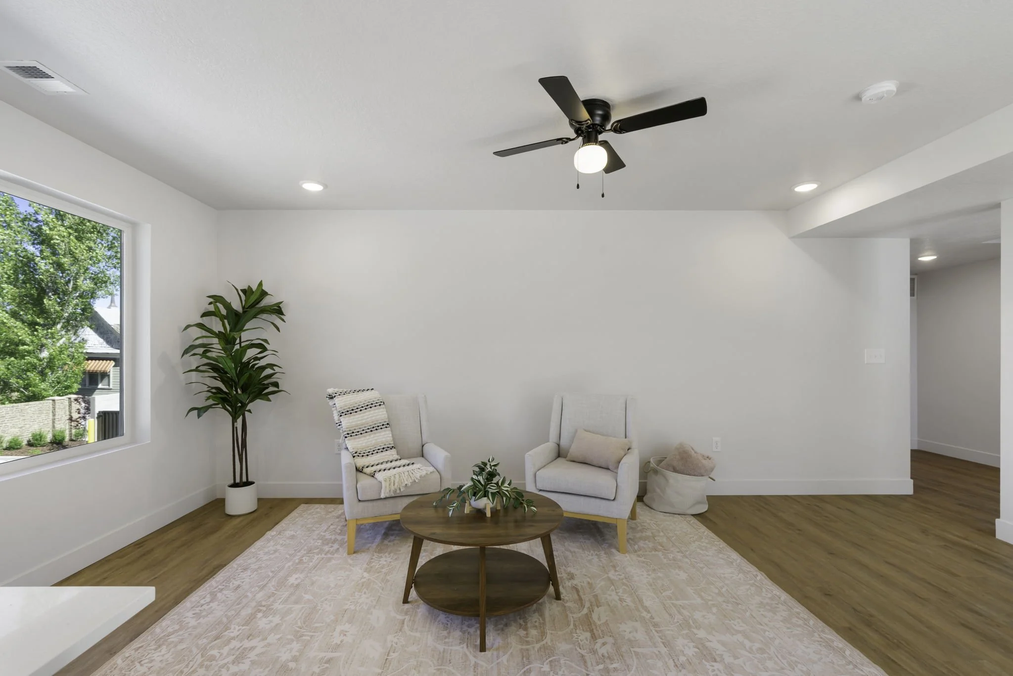 Brand new construction home in Ogden, open living room