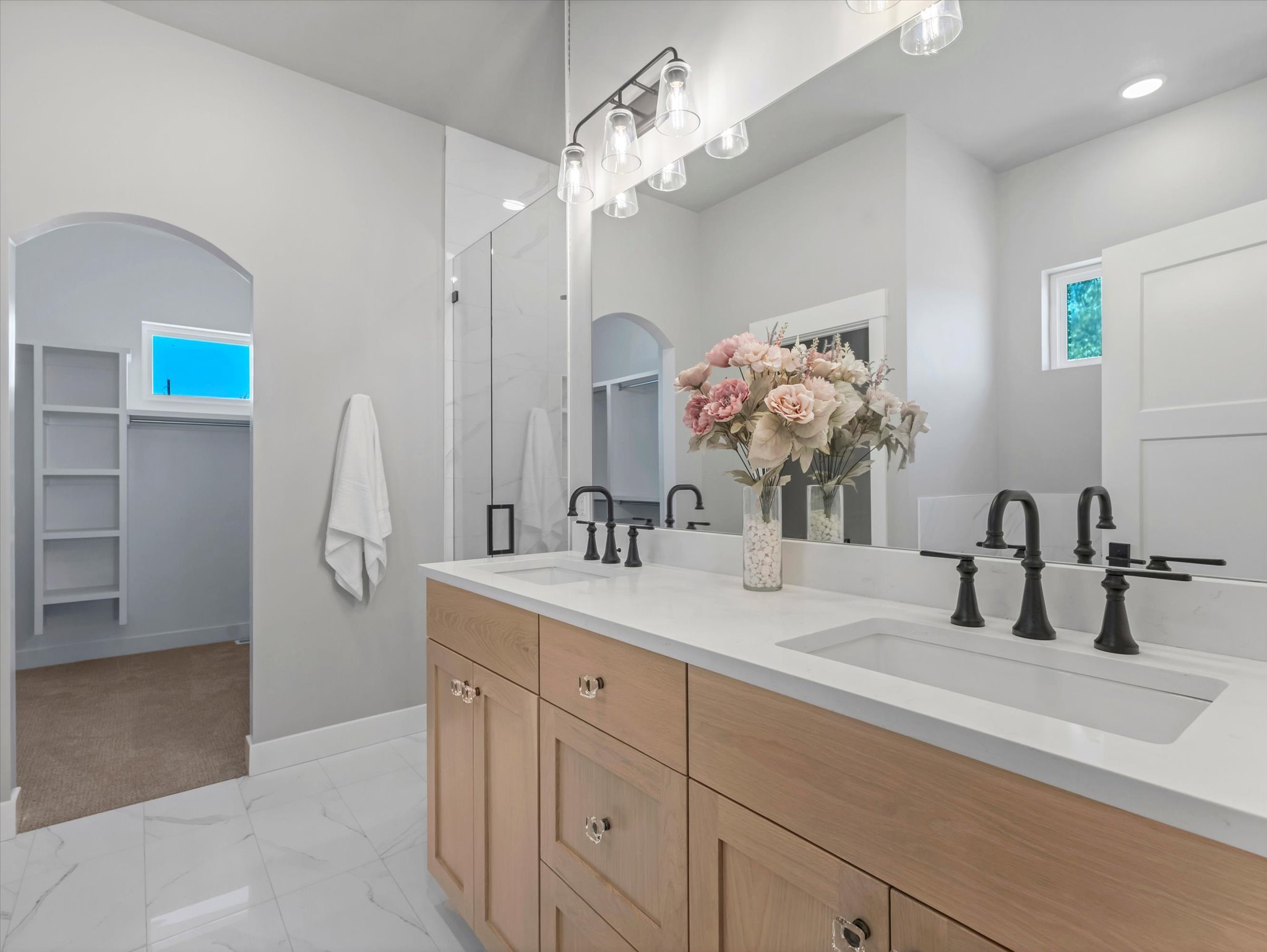 New construction Lehi home, updated primary bathroom