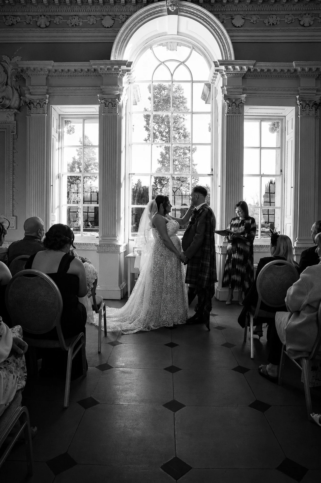 Holly and josh cermony black and white.jpg