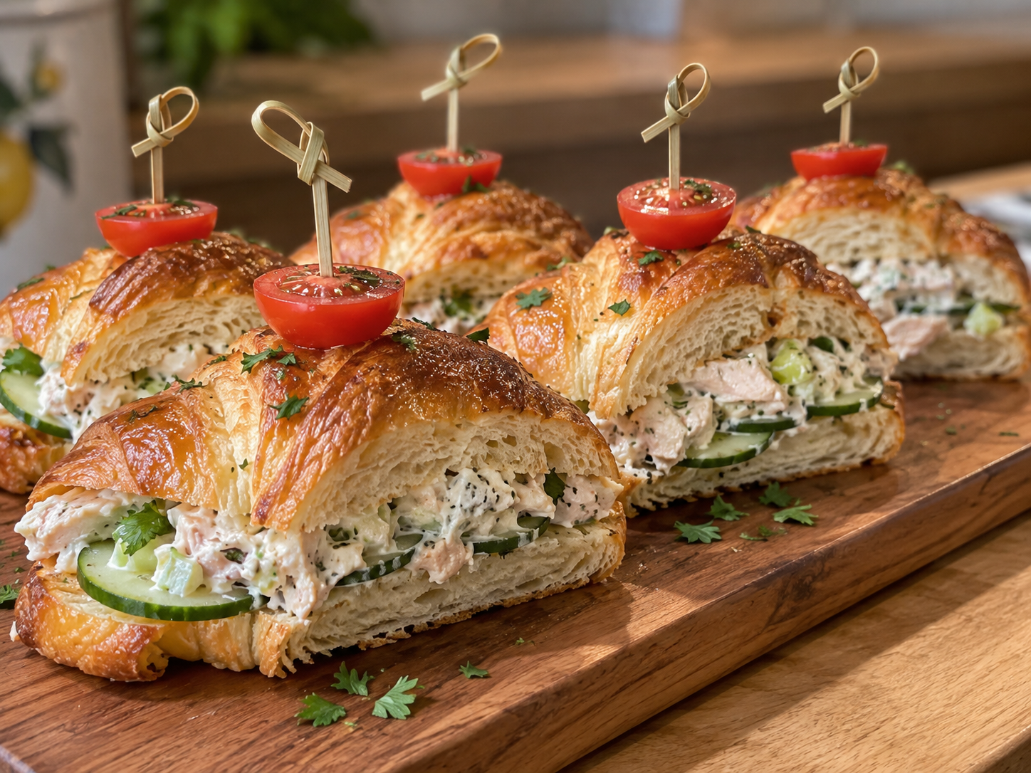 Chicken Salad Croissant Sandwiches