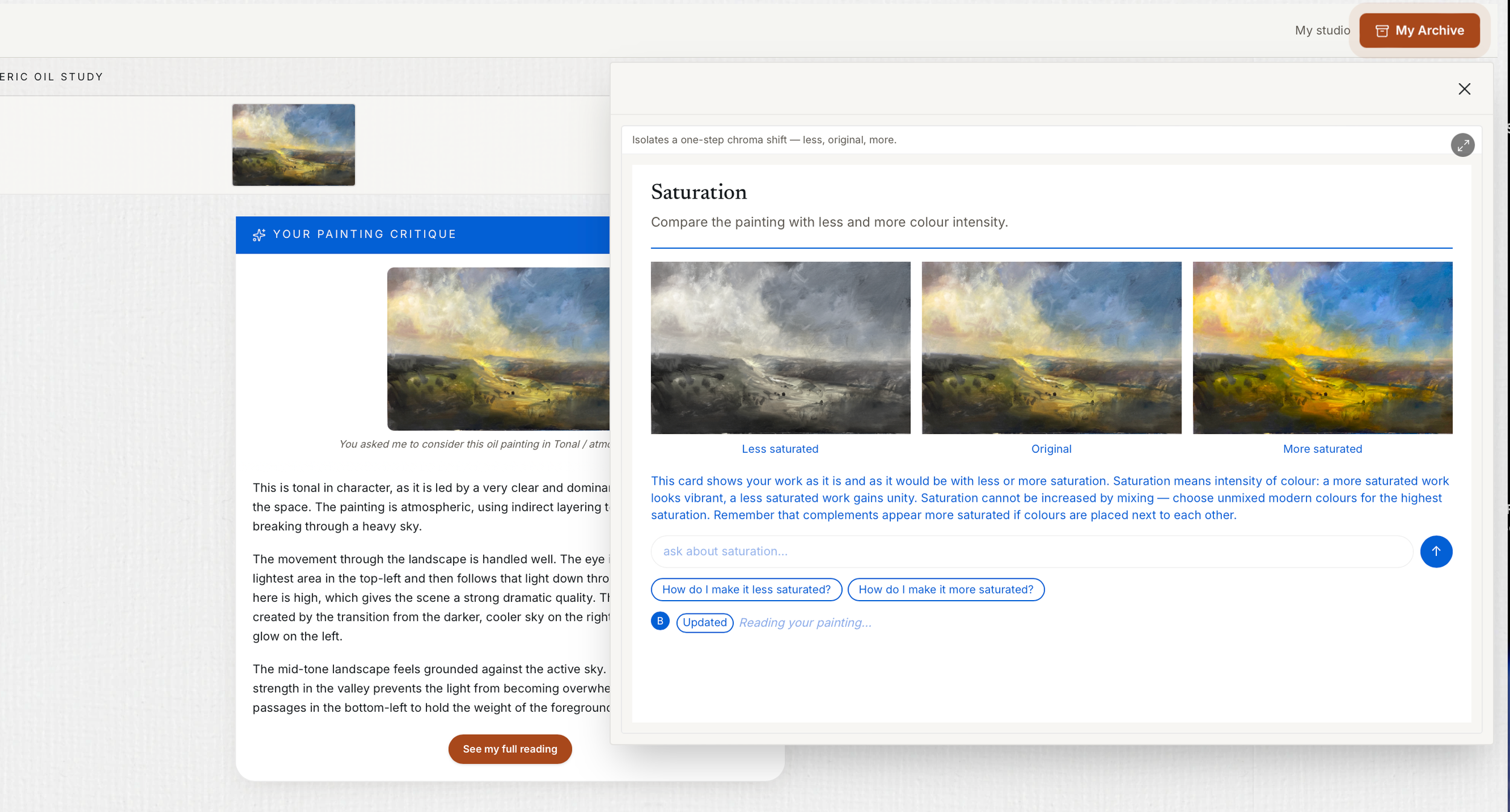 Working with Zinc: From Inspiration to a Painting Plan
