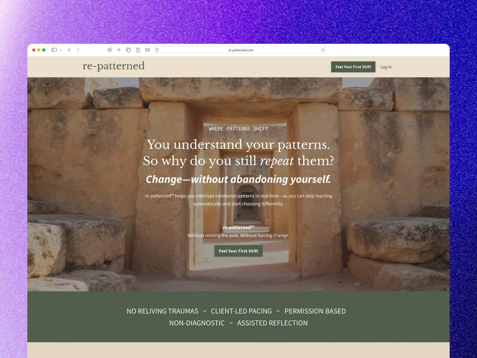 re-patterned Kajabi website homepage built by Made By NOCTA