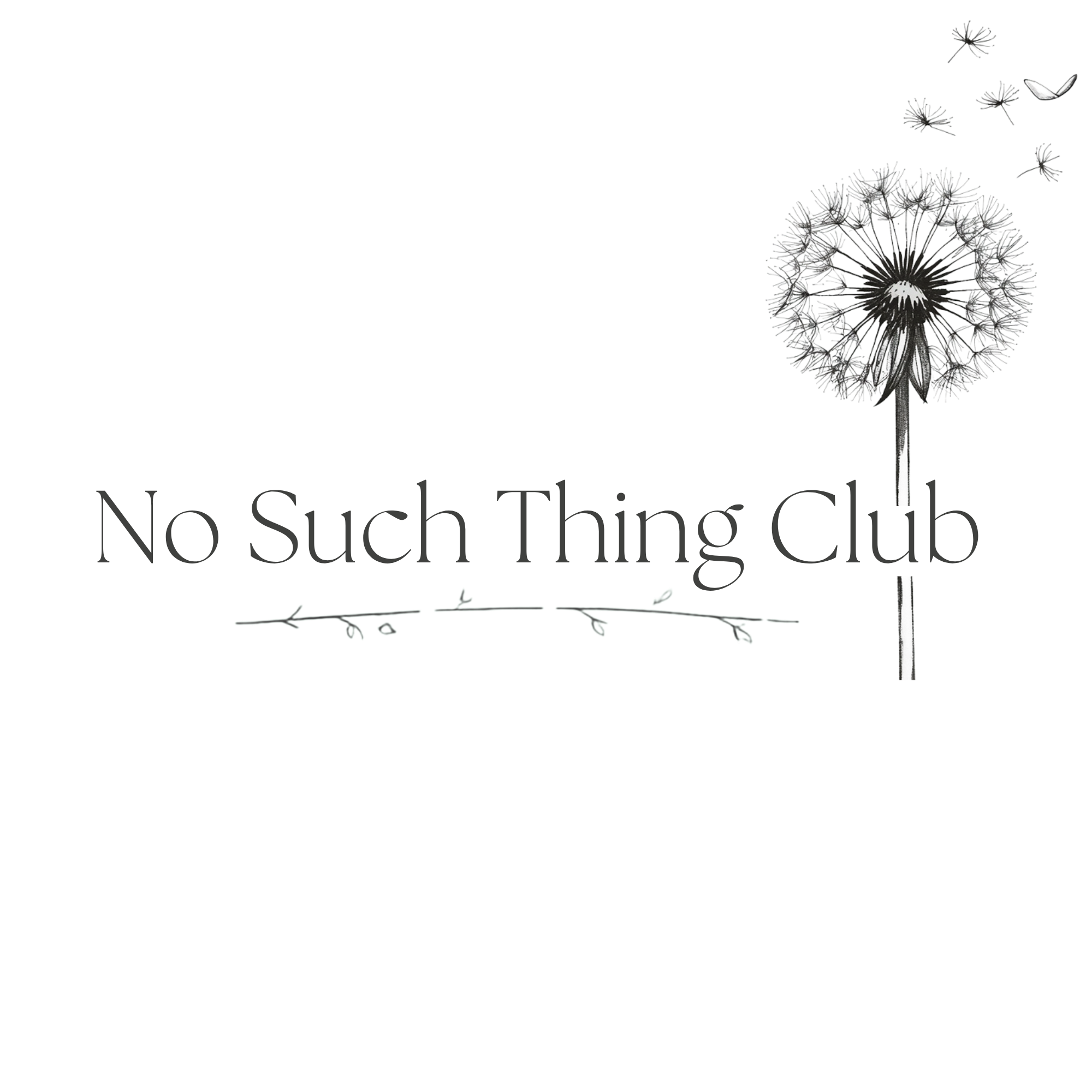 No Such Thing Club logo, a dandelion going to seed