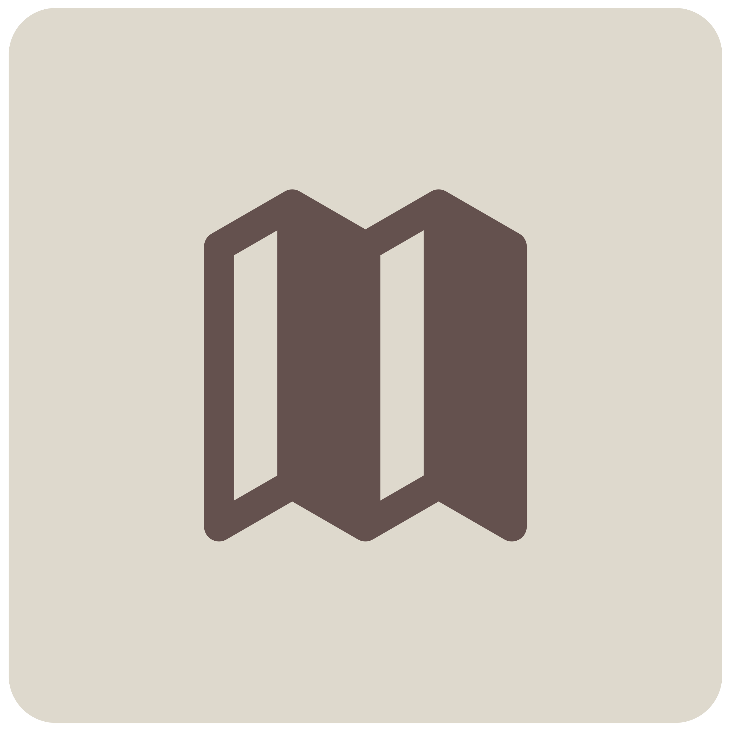 Icon of a folded paper with the letter 'M' on it and a fold at the top right corner.