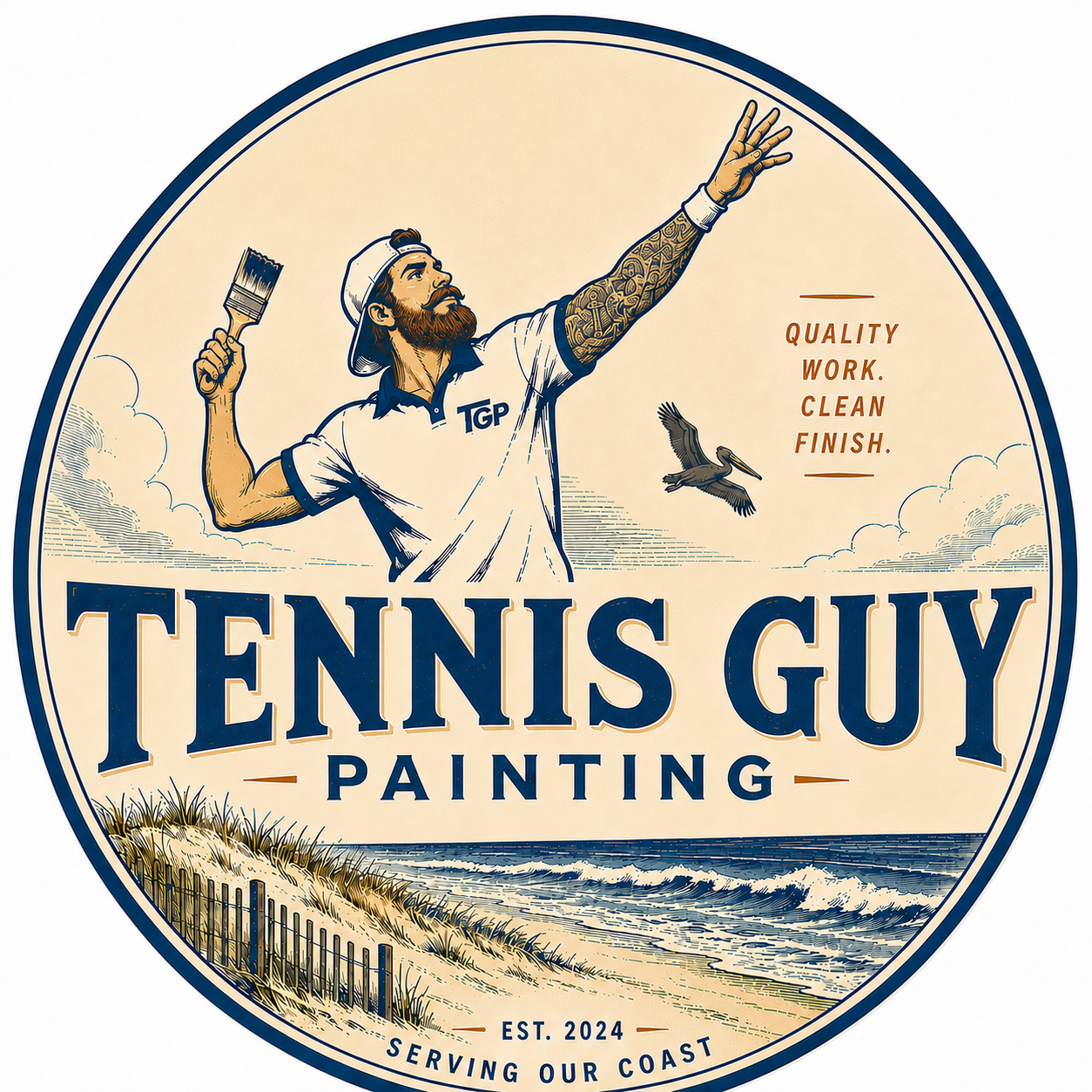 Tennis Guy Painting