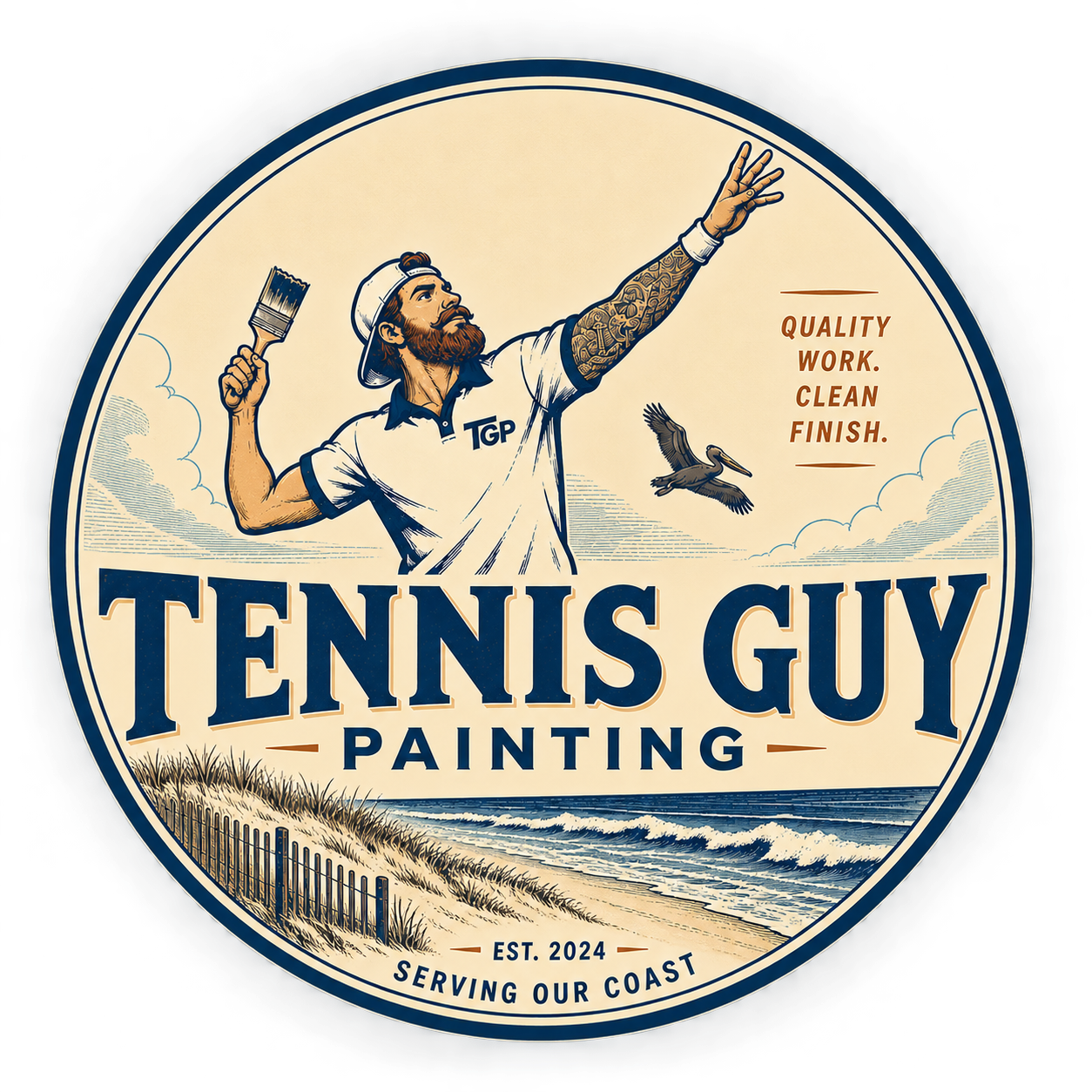 Tennis Guy Painting