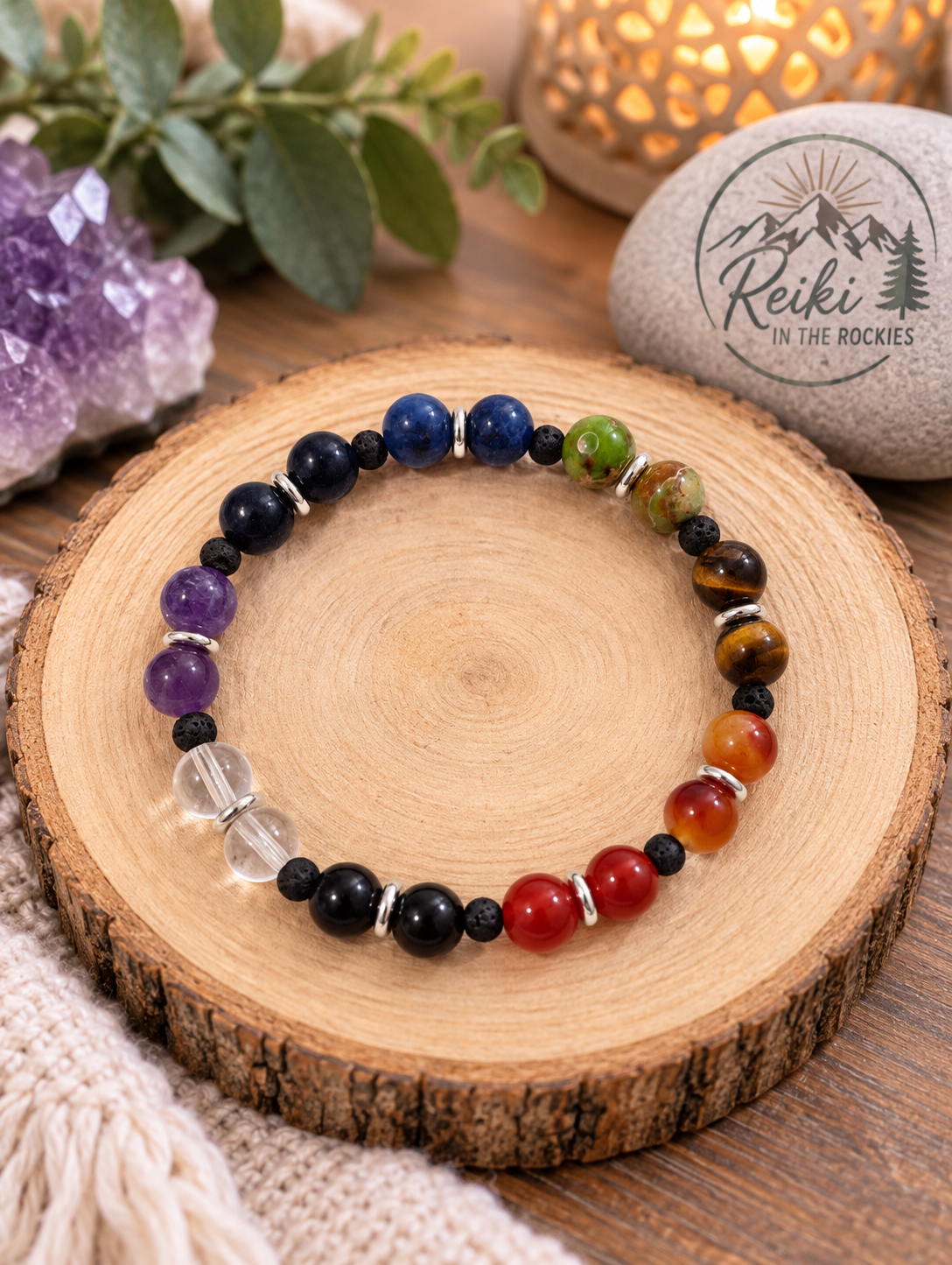 7 Chakra Balancing Essential Oil Bracelet Calgary Alberta