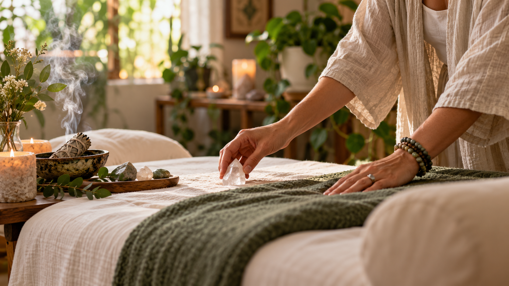 A Reiki session begins Long before the first hand position.