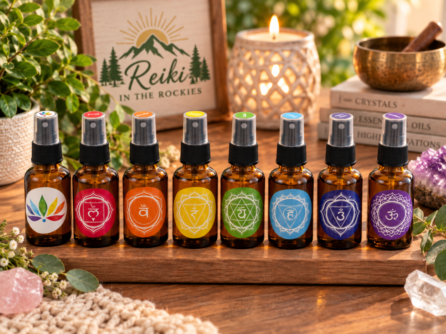 Essential Oil Chakra Sprays Set Reiki in the Rockies Calgary Alberta
