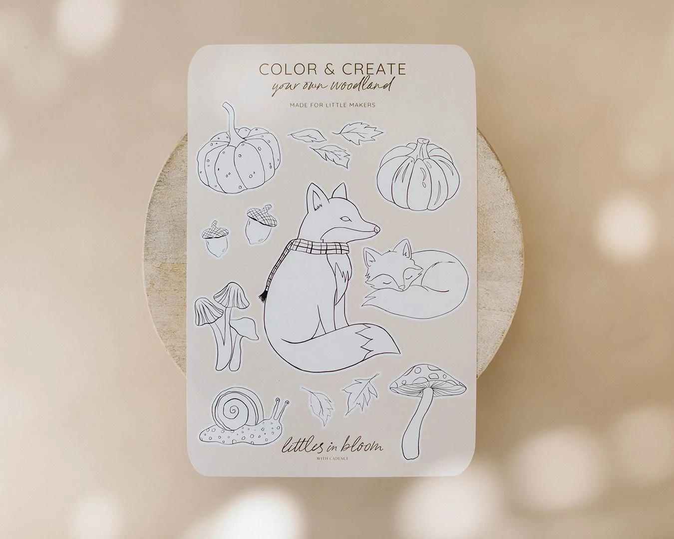 Woodlands Color + Create Sticker Sheet
