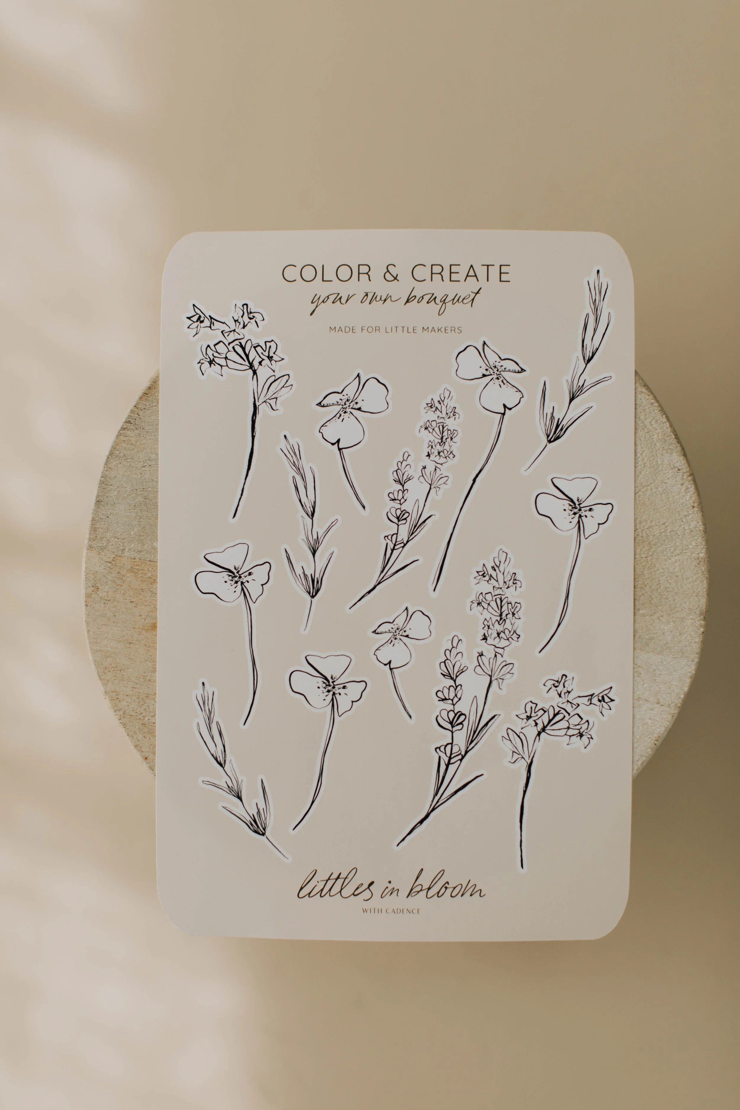Flower Color + Create Sticker Sheet