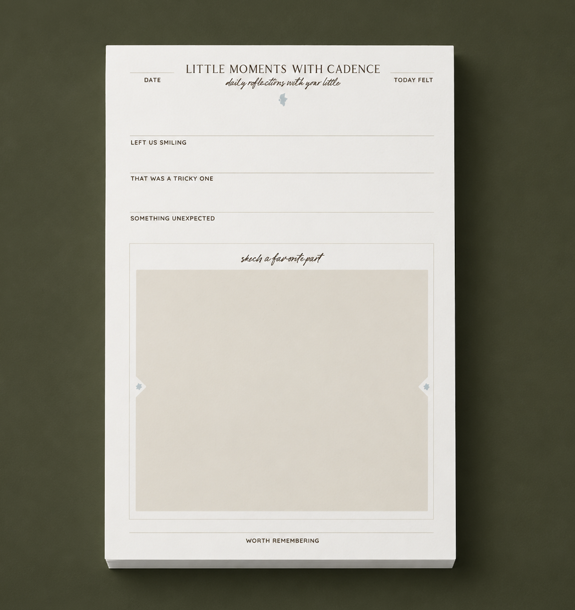 Little Moments with Cadence | Family Conversation Pad