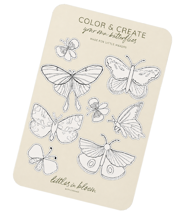 Butterfly Color + Create sticker sheet.