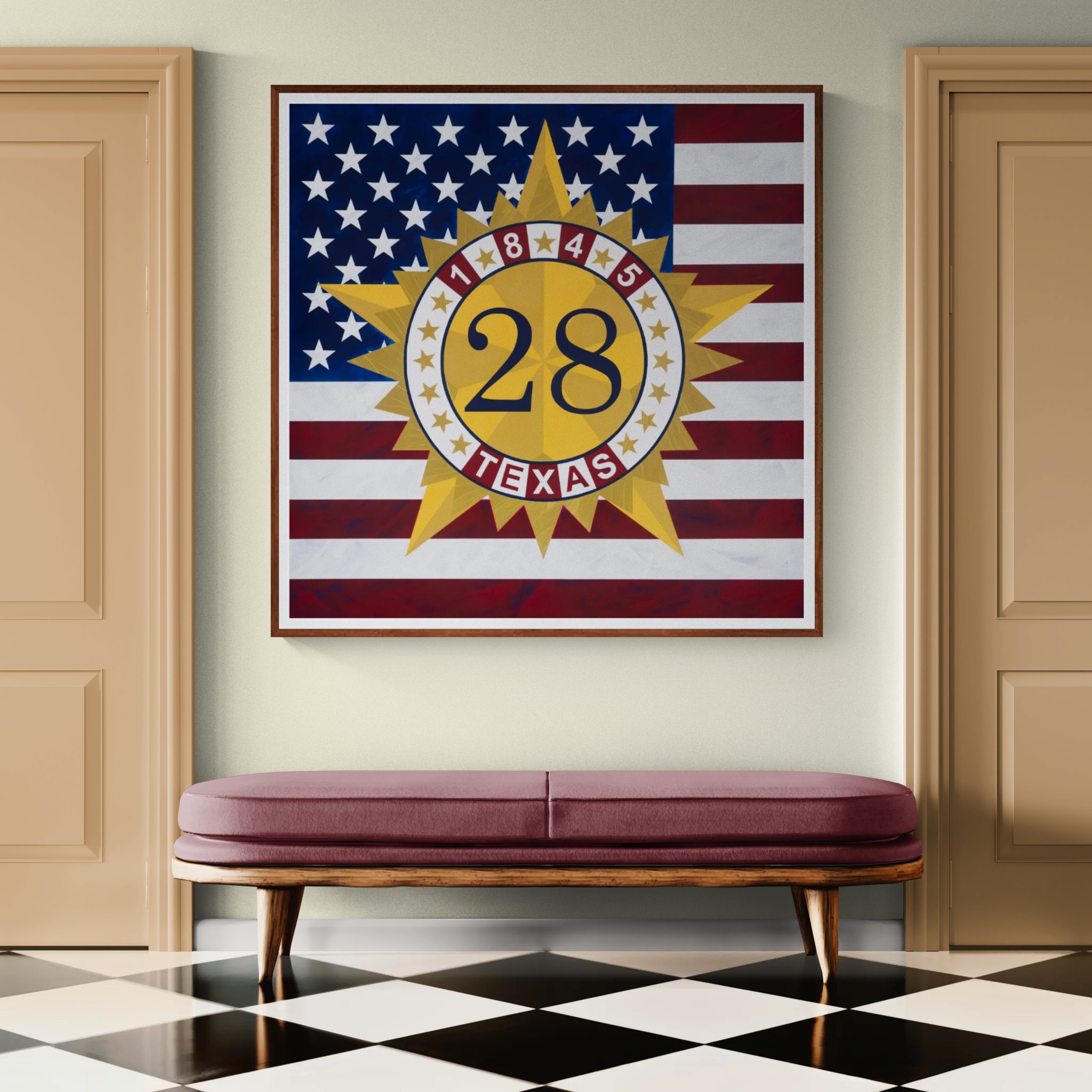 Classic interior hallway with a bench seat 2026-09-15-20-36.jpeg