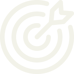 A target with concentric circles and an arrow hitting the bullseye.
