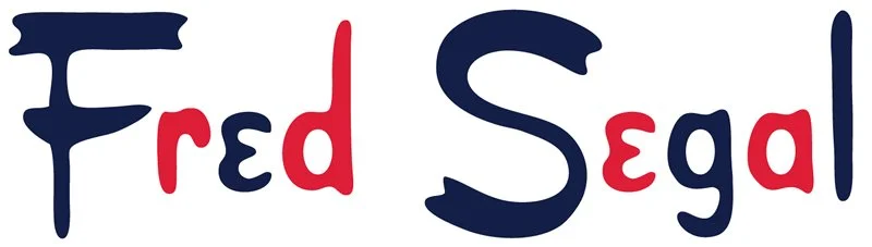 The words 'Fred' and 'Segal' written in stylized, colorful letters.