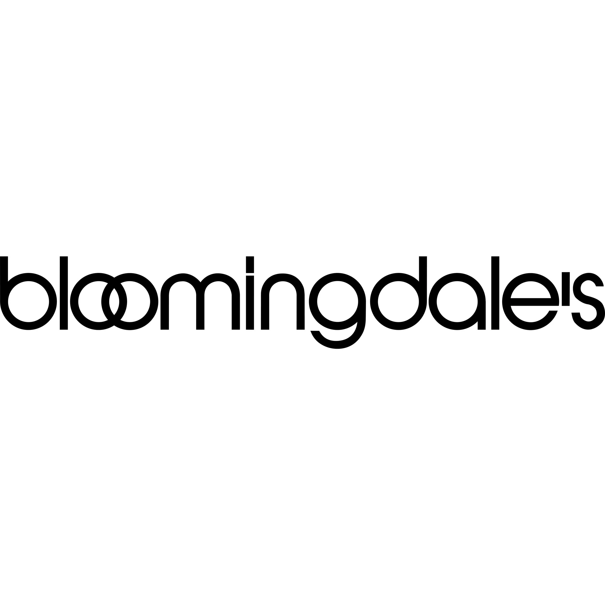 Bloomingdale's logo in black text on a white background.