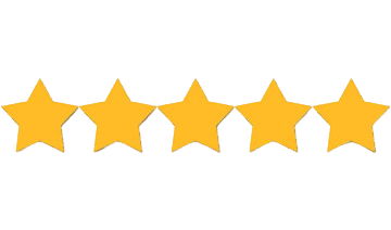 Five gold stars in a row.