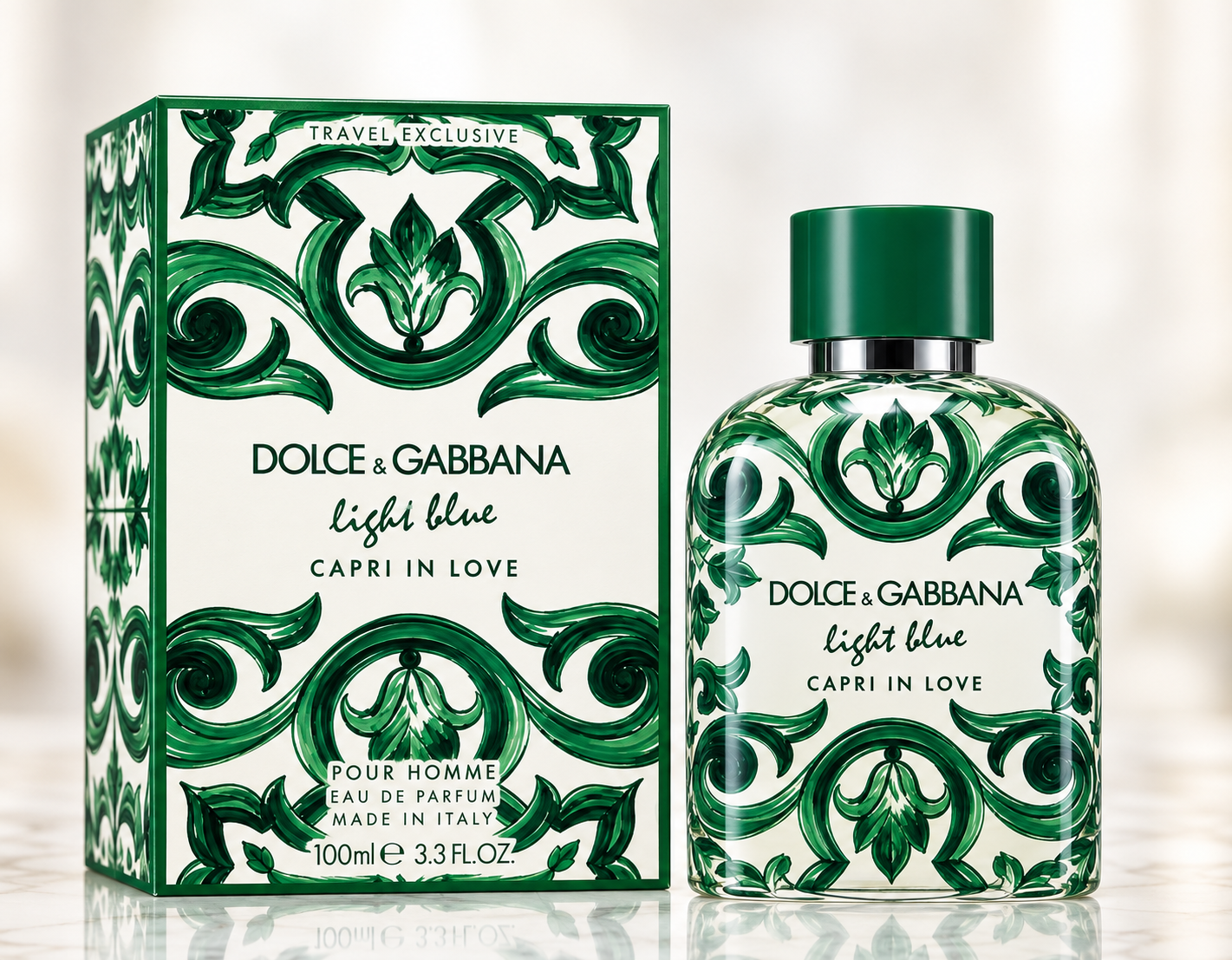 Dolce & Gabbana Light Blue Capri in Love Pour Homme Eau de Parfum Travel Exclusive 100mL/3.3oz