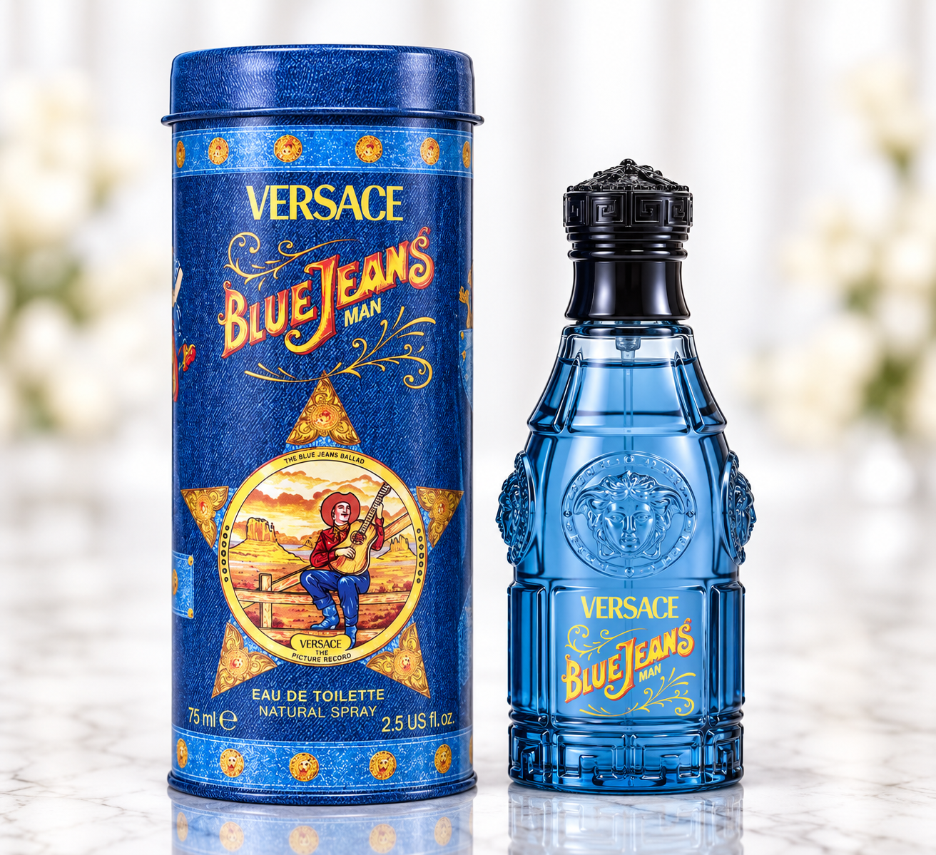 Versace Blue Jeans Eau de Toilette 75mL/2.5oz