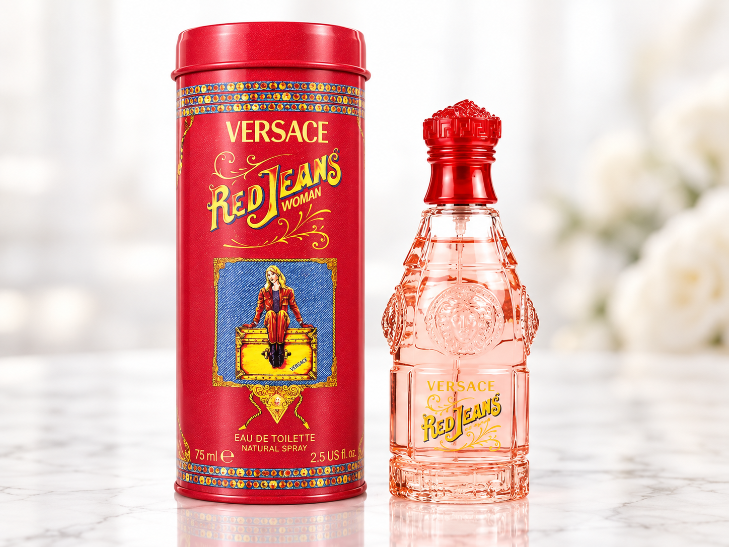 Versace Red Jeans Woman Eau de Toilette 75mL/2.5oz