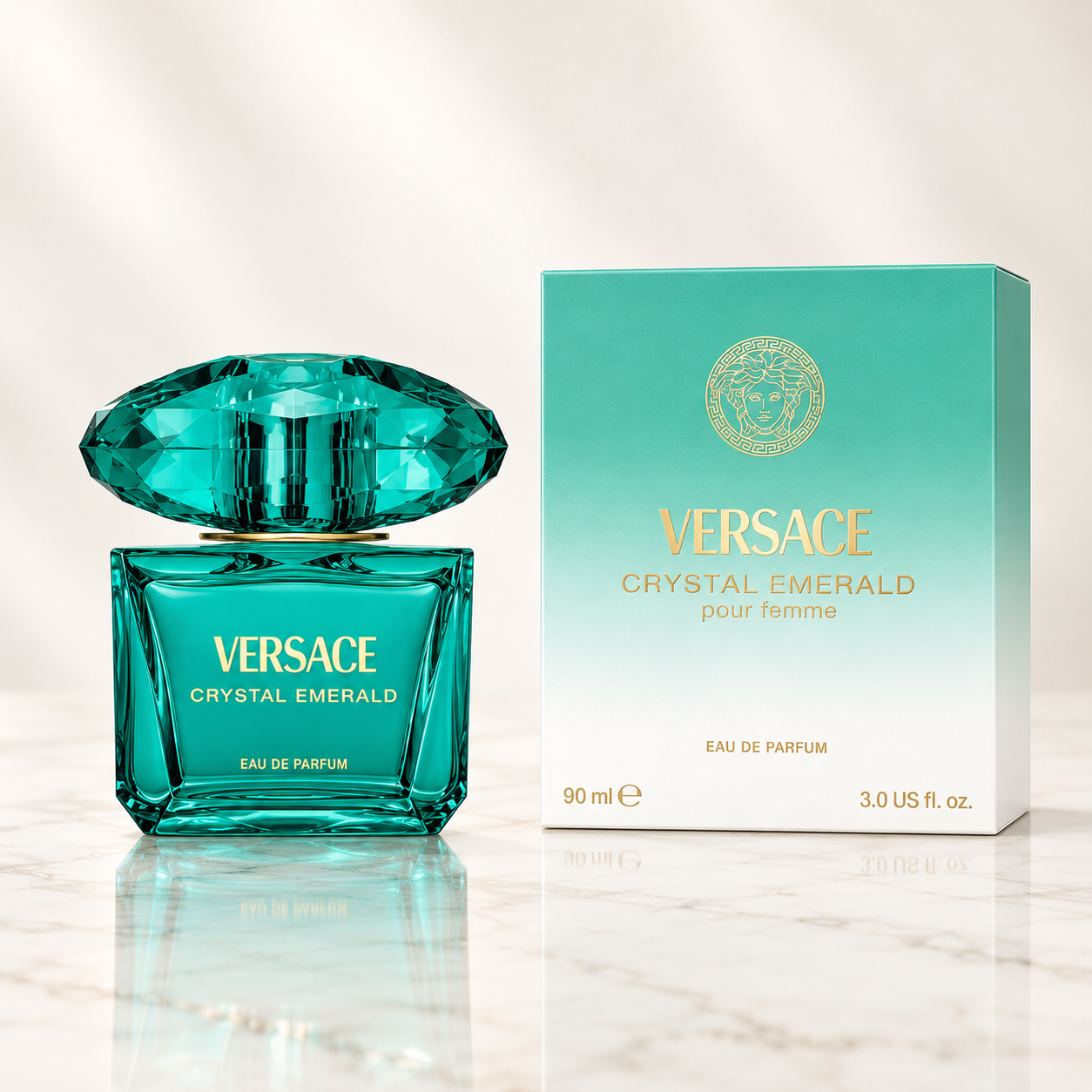Versace Crystal Emerald Pour Femme Eau de Parfum 90mL/3.0oz