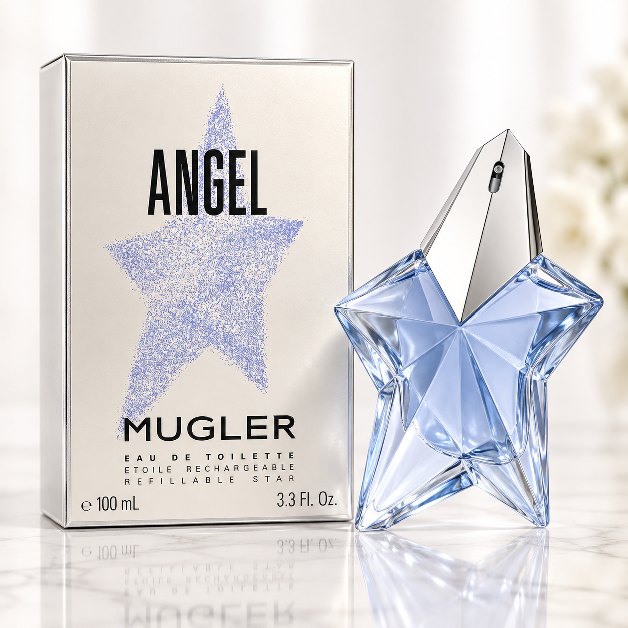 Mugler Angel Eau de Toilette Refillable Star 100mL/3.3 oz