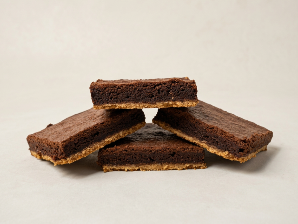 Fudgy Cookie Crust Brownie