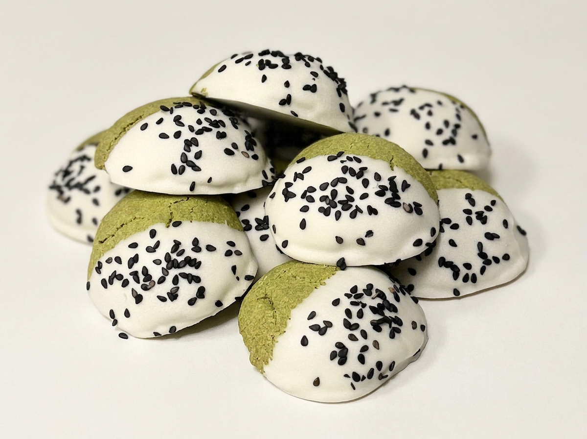 Matcha Moon Cookies