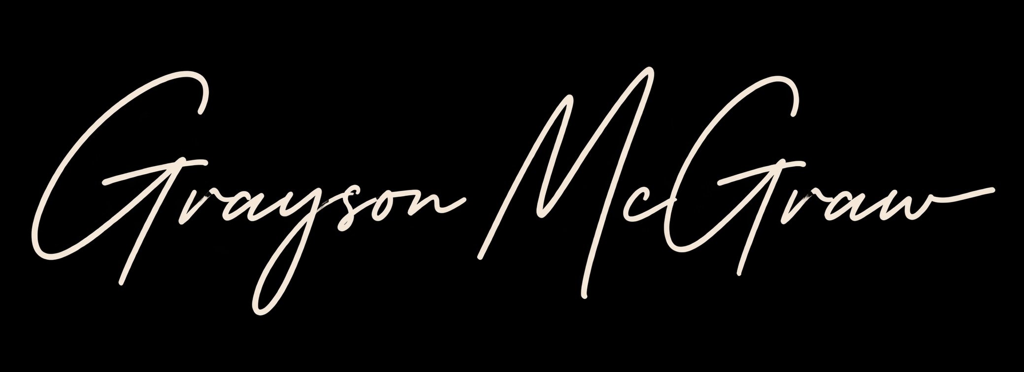 Grayson McGraw signature
