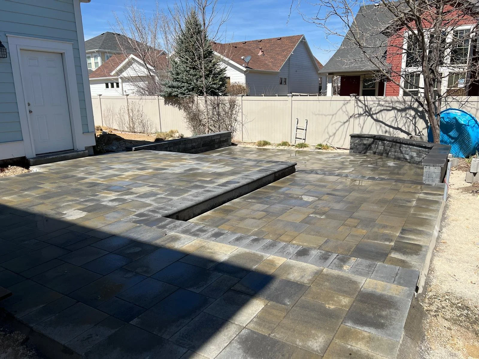 Luxury stone patio installation and residential landscape design in Saratoga Springs, Utah — Aspen Stone Design