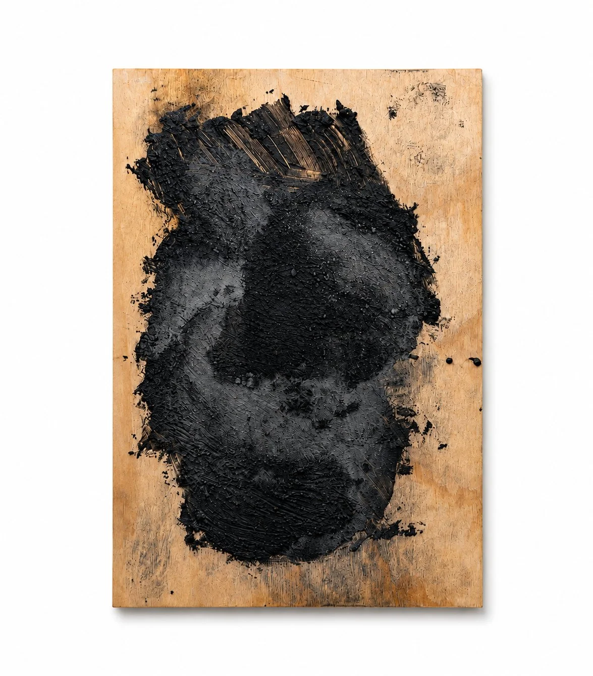 Cloud 5 - Slate on Plywood - 14 in x 10 in - 2026
