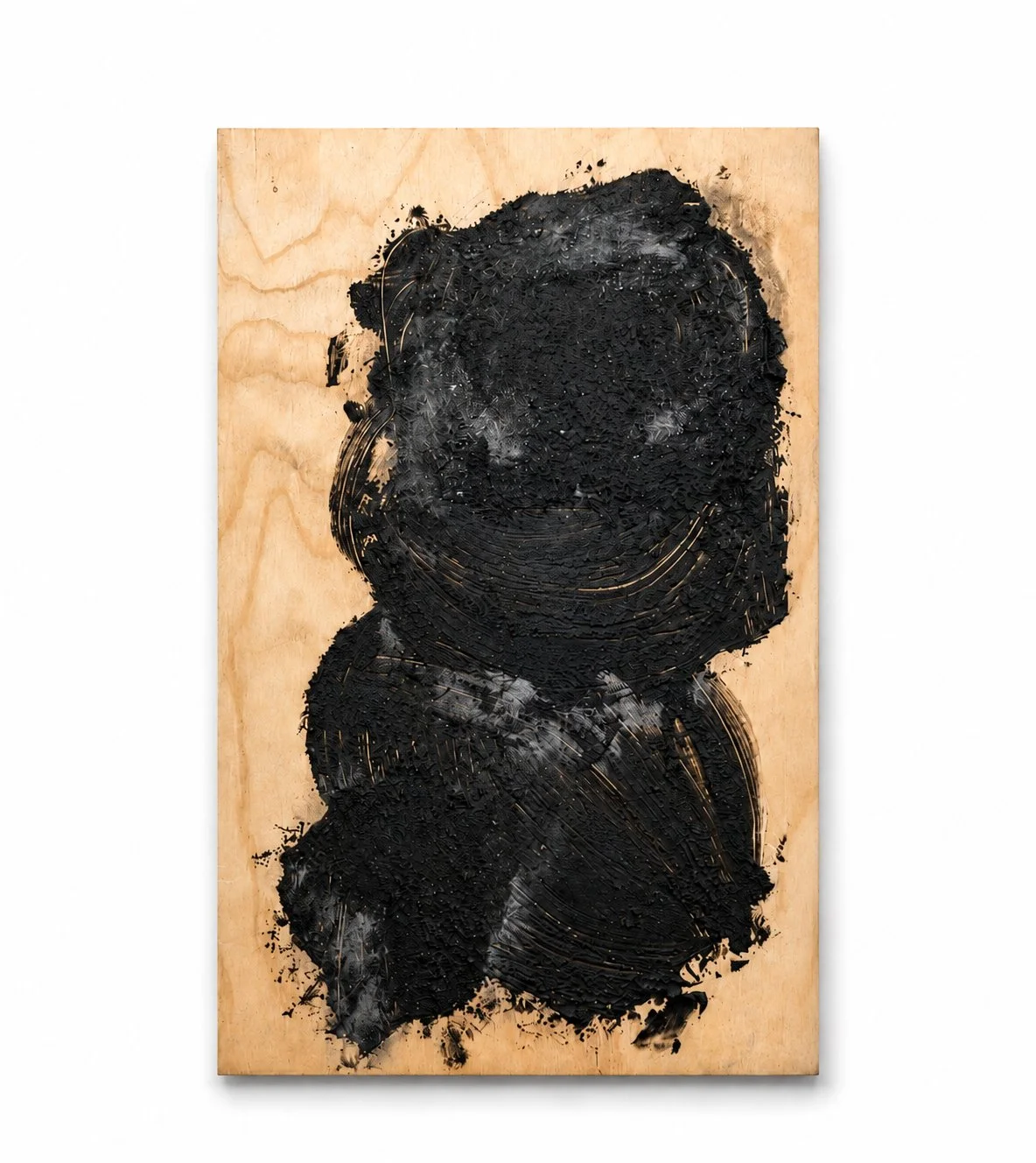 Cloud 4 - Slate on Plywood - 17 in x 10 in - 2026
