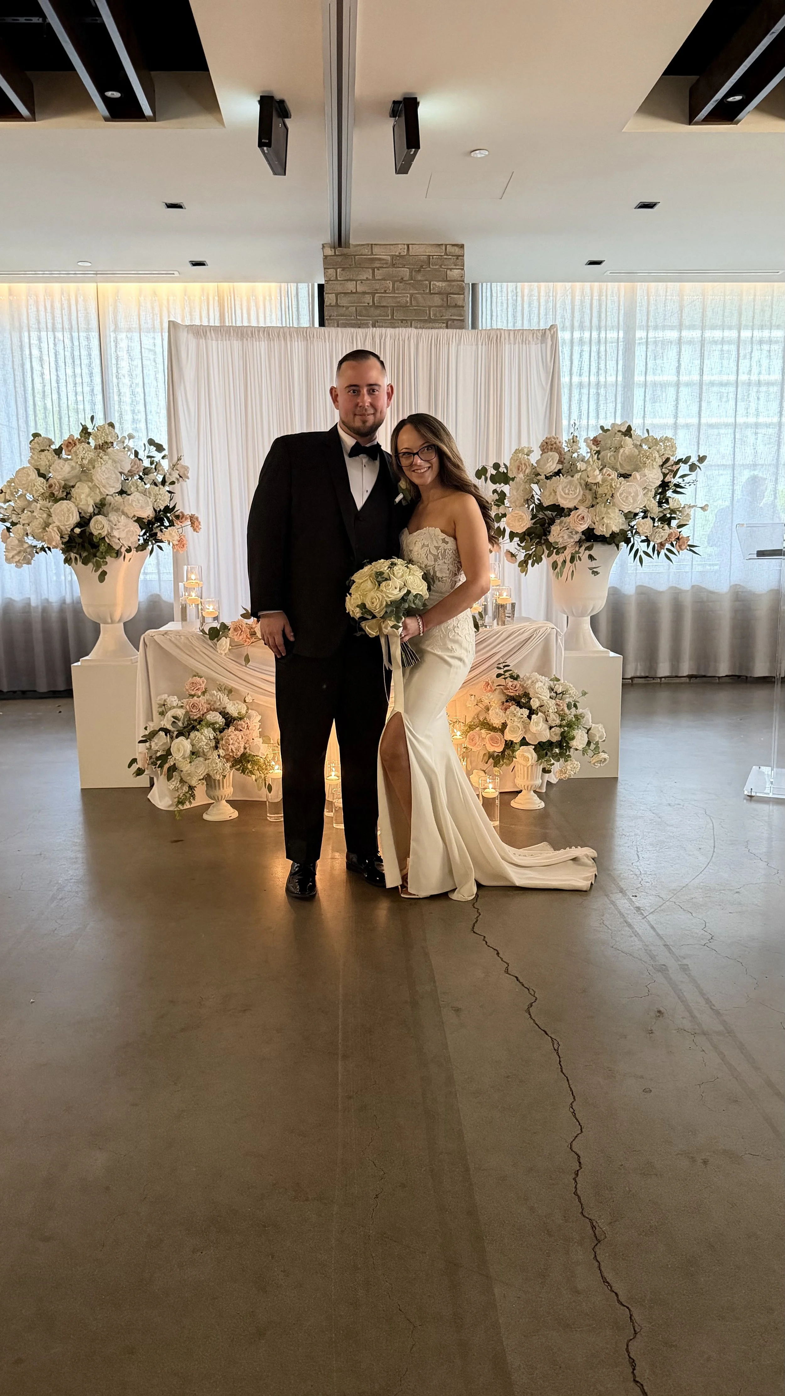 LBC Events & Co happy bride and groom, Erica and Jessie. Wedding day coordinator, event styling.
