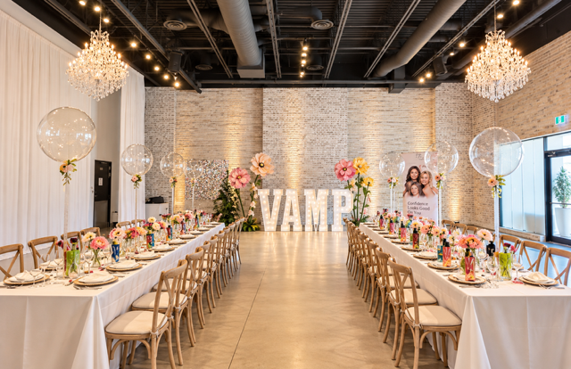 LBC Events & Co. Corporate & Brand Events. Aesthetic, colourful, professional tablespread.