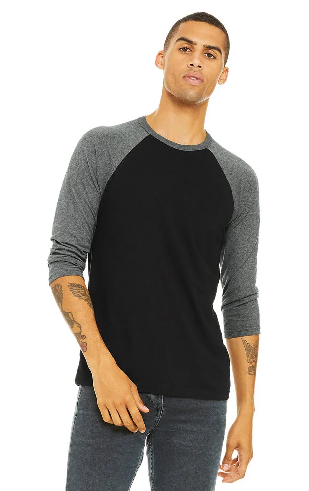  Bella+Canvas 3200 Unisex 3/4 Sleeve Baseball Tee (Copy)