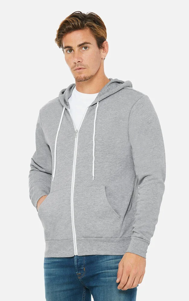 Bella+Canvas 3739 Sponge Fleece Full-Zip Hoodie (Copy)