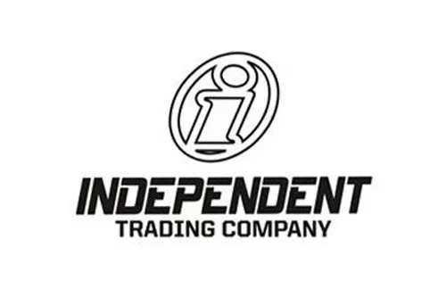 Logo of Independent Trading Company featuring a circular emblem with a stylized lowercase 'i' and bold text.