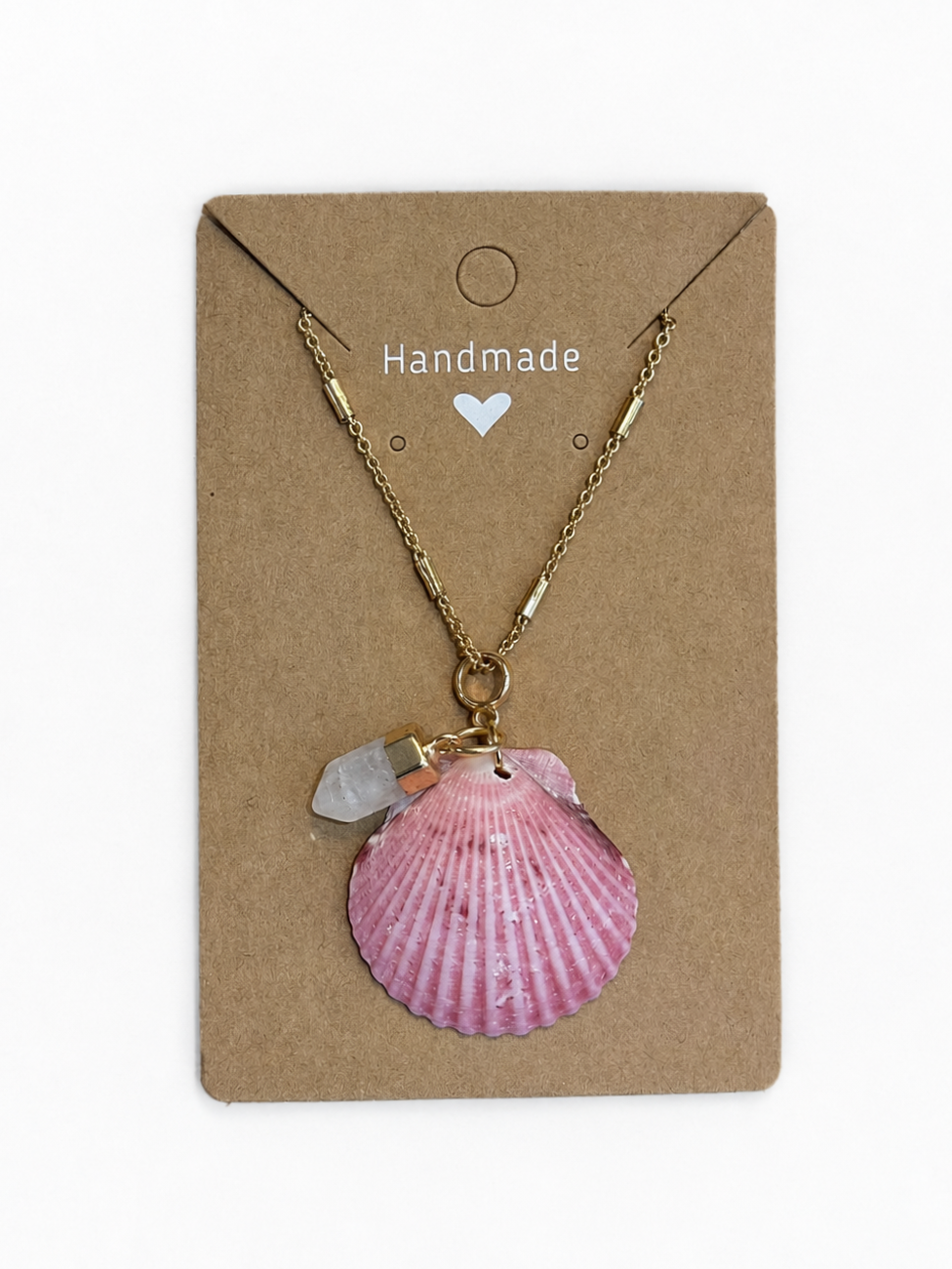 Pink Horizon Shell Necklace